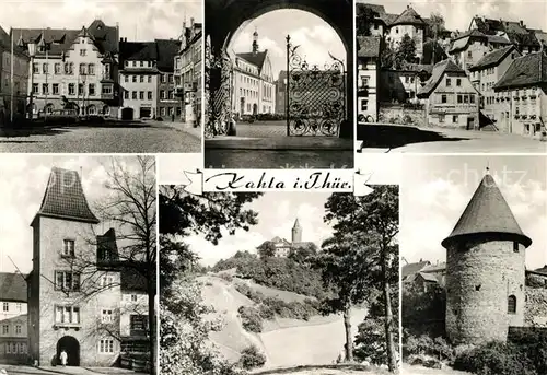 AK / Ansichtskarte Kahla Thueringen Schloss Stadttor Portal Turm Kat. Kahla Thueringen
