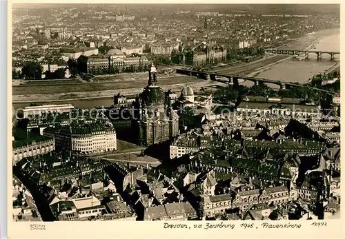 AK / Ansichtskarte Dresden Fliegeraufnahme vor 1945 Kat. Dresden Elbe