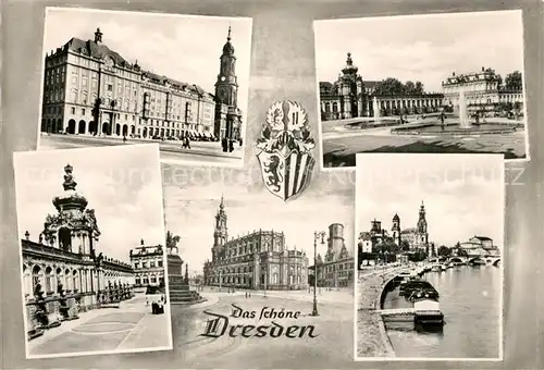 AK / Ansichtskarte Dresden Teilansichten Kat. Dresden Elbe