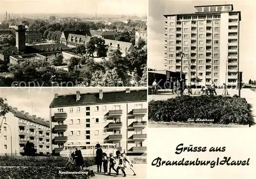 AK / Ansichtskarte Brandenburg Havel Neubausiedlung Hochhaus Panorama Kat. Brandenburg
