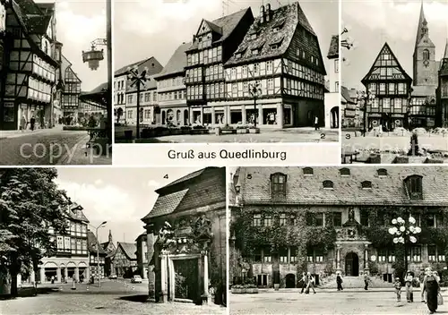 AK / Ansichtskarte Quedlinburg Markt Marktkirchhof Rathaus Kat. Quedlinburg