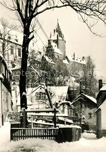 AK / Ansichtskarte Schwarzenberg Erzgebirge Schloss Winterlandschaft Kat. Schwarzenberg