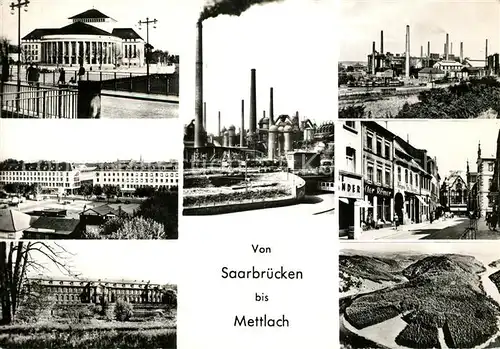 AK / Ansichtskarte Saarbruecken Mettlach Stadtansichten Kat. Saarbruecken