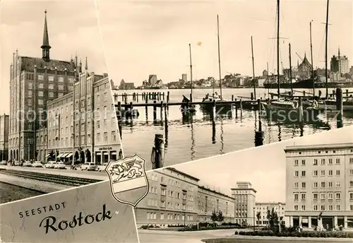 AK / Ansichtskarte Rostock Mecklenburg Vorpommern Hafen Stadtansicht Kat. Rostock