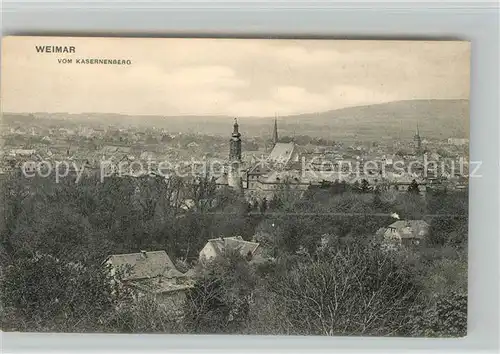 AK / Ansichtskarte Weimar Thueringen Stadtpanorama vom Kasernenberg Kat. Weimar