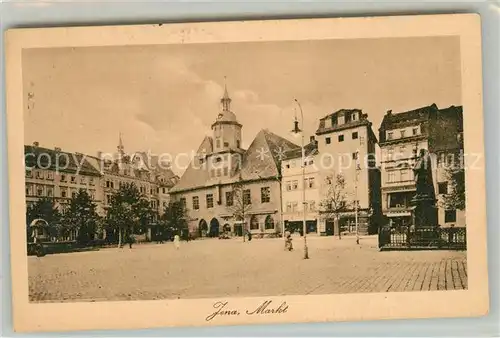 AK / Ansichtskarte Jena Thueringen Marktplatz mit Hanfrieddenkmal