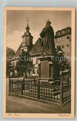 AK / Ansichtskarte Alt Jena Thueringen Hanfried Denkmal Statue