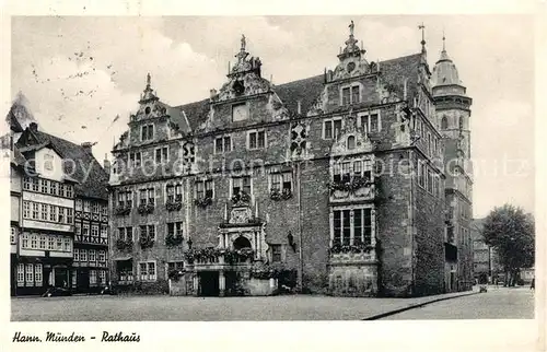 AK / Ansichtskarte Hann. Muenden Rathaus Kat. Hann. Muenden