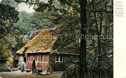 AK / Ansichtskarte Wesel Nordheide 300 Jahre alte Kathe Lueneburger Heide Kat. Undeloh