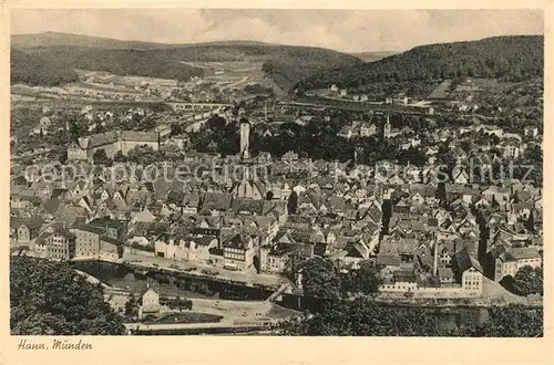 AK / Ansichtskarte Hann. Muenden Stadtpanorama Kat. Hann. Muenden