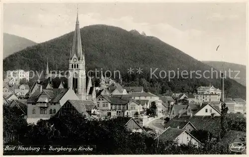 AK / Ansichtskarte Bad Harzburg mit Burgberg und Kirche Kat. Bad Harzburg