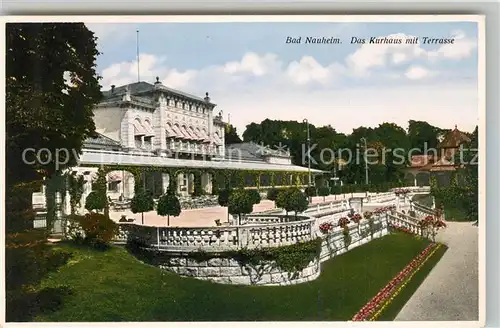 AK / Ansichtskarte Bad Nauheim Kurhaus mit Terrasse Kat. Bad Nauheim