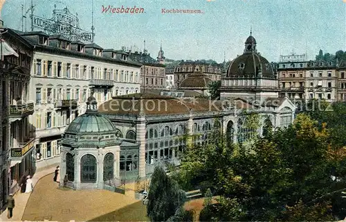 AK / Ansichtskarte Wiesbaden Kochbrunnen Kat. Wiesbaden