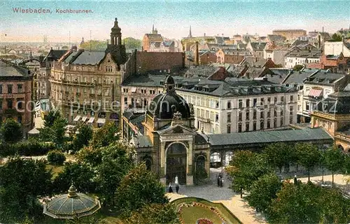 AK / Ansichtskarte Wiesbaden Kochbrunnen Kat. Wiesbaden