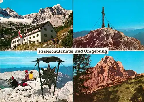AK / Ansichtskarte Prielschutzhaus Gipfelkreuz Spitzmauergipfel 