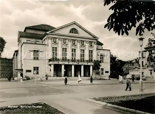 AK / Ansichtskarte Weimar Thueringen National Theater Kat. Weimar