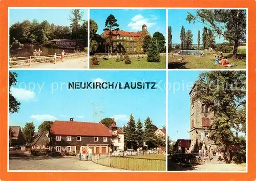 AK / Ansichtskarte Neukirch Lausitz Valtentalseebaude am Gondelteich Heimatmuseum Freibad Waltenbergbaude Kat. Neukirch Lausitz