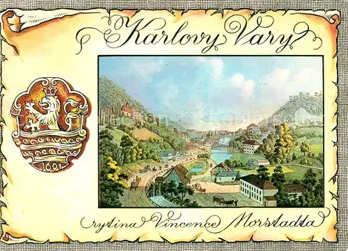 AK / Ansichtskarte Karlovy Vary Vincenc Morstadt dobova rytina Kat. Karlovy Vary Karlsbad