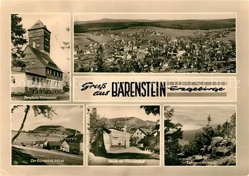 AK / Ansichtskarte Baerenstein Altenberg Berghaus Baerenstein Talsperre Cranzahl