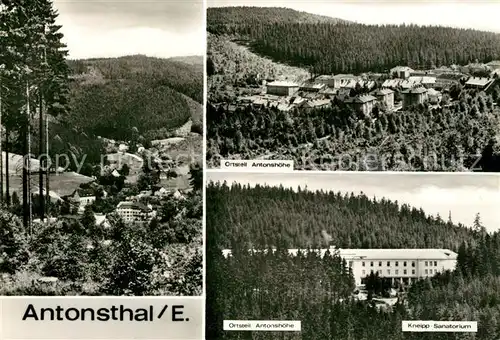 AK / Ansichtskarte Antonsthal Erzgebirge Antonshoehe Kneipp Sanatorium Kat. Breitenbrunn Erzgebirge