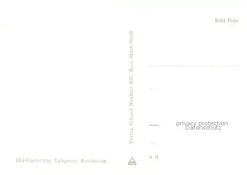 AK / Ansichtskarte Kriebstein HO Gaststaette Talsperre Kat. Kriebstein