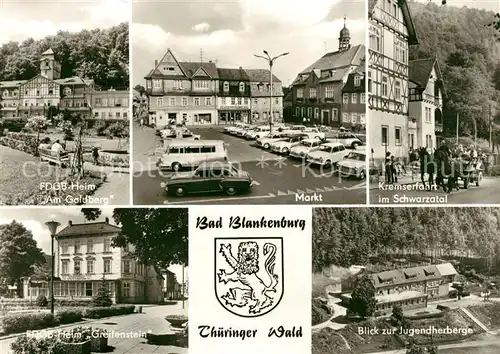 AK / Ansichtskarte Bad Blankenburg FDGB Heim Am Goldberg Markt Kremserfahrt Jugendherberge Kat. Bad Blankenburg