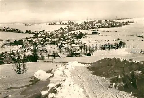 AK / Ansichtskarte Breitenbrunn Erzgebirge Panorama Winter Kat. Breitenbrunn Erzgebirge