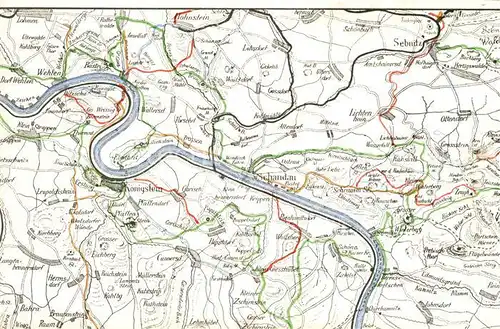 AK / Ansichtskarte Koenigstein Saechsische Schweiz Landkarte Tourenplan Kat. Koenigstein Saechsische Schweiz