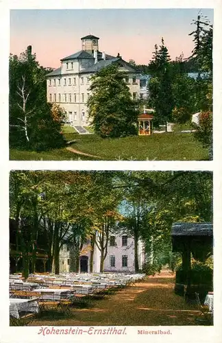 AK / Ansichtskarte Hohenstein Ernstthal Kurhaus Gartenrestaurant Mineralbad Kat. Hohenstein Ernstthal