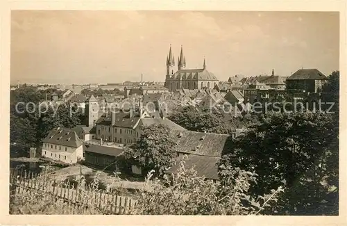 AK / Ansichtskarte Eger Tschechien Stadtbild mit Kirche vom Steinbruch aus gesehen