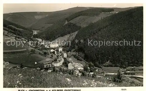AK / Ansichtskarte Joachimsthal Tschechien Sankt Panorama Blick auf den Keilberg Sudetengau Kat. Jachymov