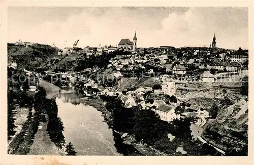 AK / Ansichtskarte Znaim Stadtpanorama Niederdonau