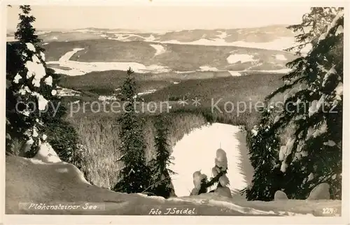 AK / Ansichtskarte Tschechische Republik Winterpanorama Ploekensteiner See Kat. Tschechische Republik