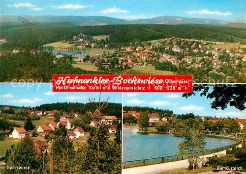 AK / Ansichtskarte Hahnenklee Bockswiese Harz Kurteich Bockswiese Kat. Goslar