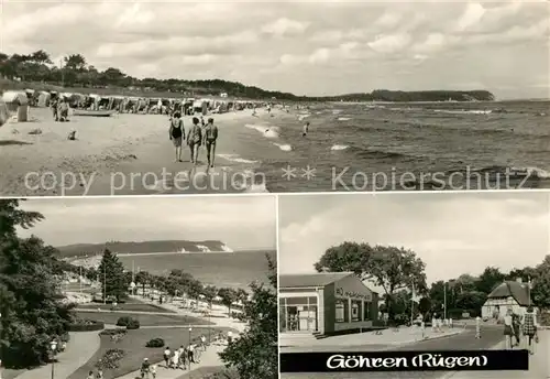 AK / Ansichtskarte Goehren Ruegen Strand Kaffeemuehle Promenade Kat. Goehren Ostseebad Ruegen