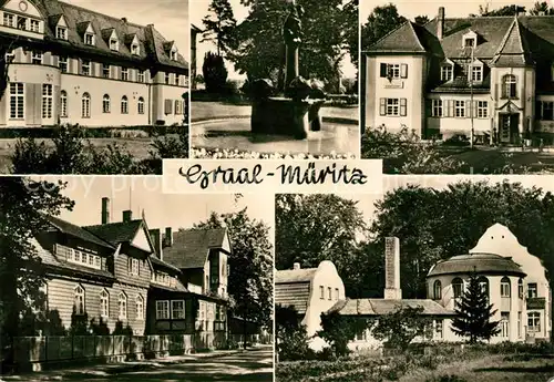 AK / Ansichtskarte Graal Mueritz Ostseebad Herz Kreislaufsanatorium Richard Assmann Brunnen Kurmittelhaus Kat. Seeheilbad Graal Mueritz