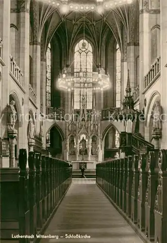 AK / Ansichtskarte Wittenberg Lutherstadt Schlosskirche Kat. Wittenberg