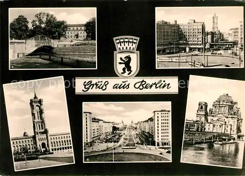 AK / Ansichtskarte Berlin Rathaus Stalinallee Dom Alexanderplatz Kat. Berlin