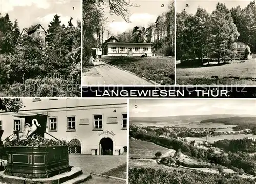 AK / Ansichtskarte Langewiesen Karl Zink Heim Krannichsruh Schwan  Kat. Langewiesen