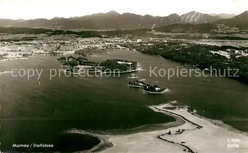 AK / Ansichtskarte Murnau Staffelsee Fliegeraufnahme