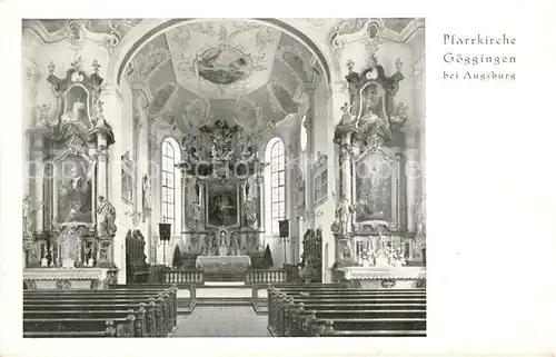 AK / Ansichtskarte Goeggingen Bayern Pfarrkirche Kat. Augsburg