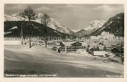 AK / Ansichtskarte Seefeld Tirol Karwendel Winter Panorama Kat. Seefeld in Tirol