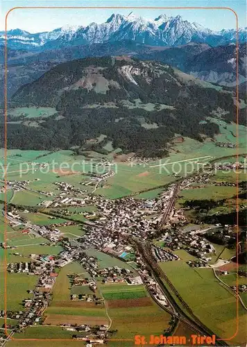 AK / Ansichtskarte St Johann Tirol Flugplatz Loferer Steinbergen Fliegeraufnahme Kat. St. Johann in Tirol