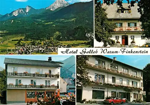 AK / Ansichtskarte Finkenstein Faaker See Hotel Gallob Warum  Kat. Finkenstein am Faaker See