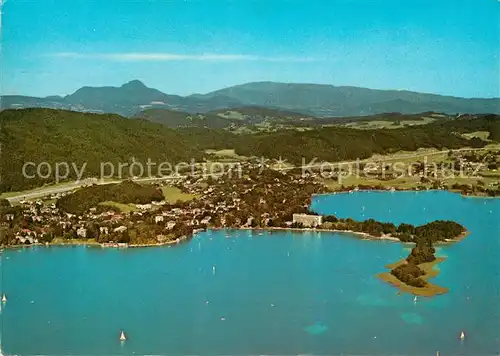 AK / Ansichtskarte Poertschach Woerthersee Fliegeraufnahme Kat. Poertschach Woerther See Kaernten