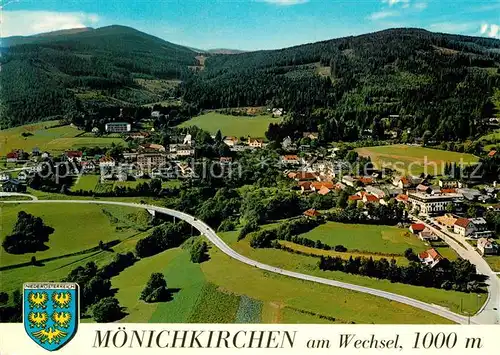 AK / Ansichtskarte Moenichkirchen Fliegeraufnahme Kat. Moenichkirchen am Wechsel