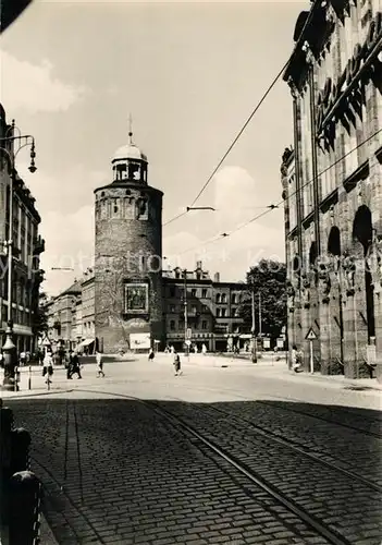 AK / Ansichtskarte Goerlitz Sachsen Marienplatz und Dicker Turm Kat. Goerlitz