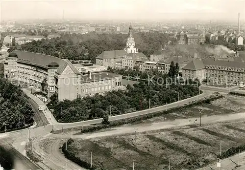 AK / Ansichtskarte Leipzig Deutsche Buecherei und Russische Kirche Kat. Leipzig