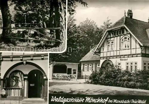 AK / Ansichtskarte Manebach Waldgaststaette Moenchhof  Kat. Ilmenau