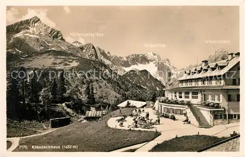 AK / Ansichtskarte Garmisch Partenkirchen Kreuzeckhaus Kat. Garmisch Partenkirchen